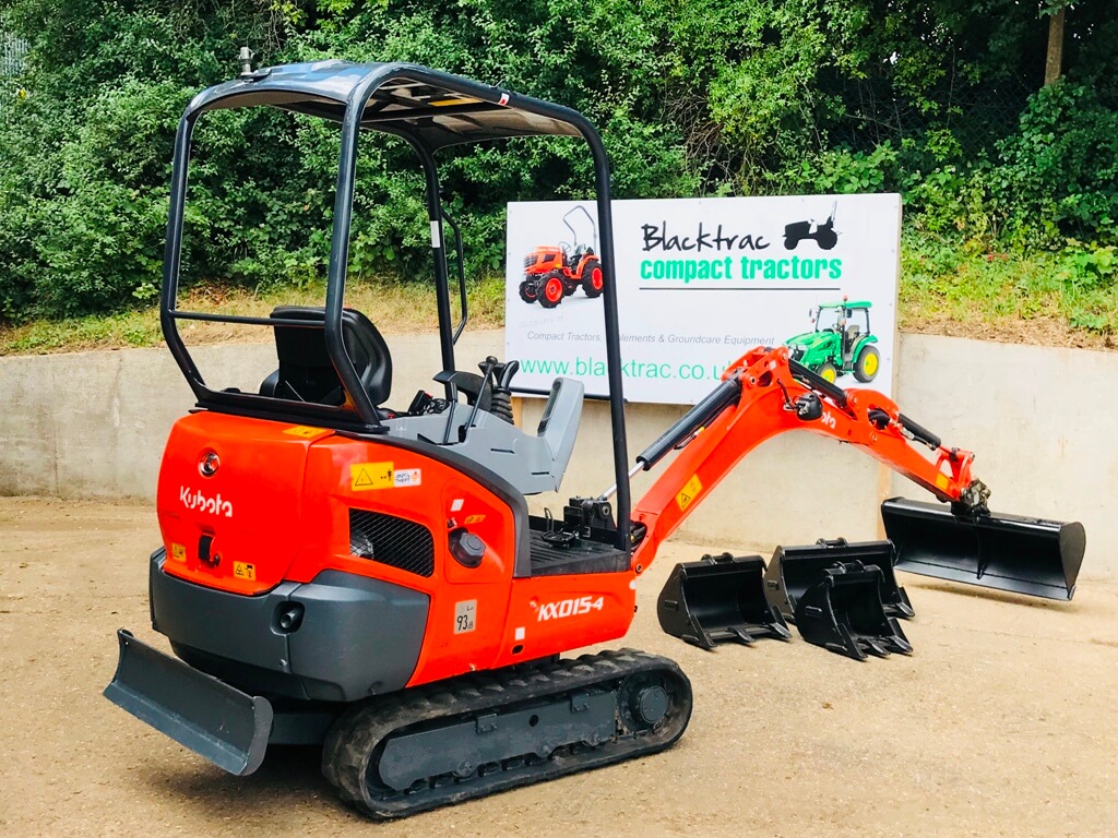 Kubota KX0154 Mini Digger Blacktrac Compact Tractors