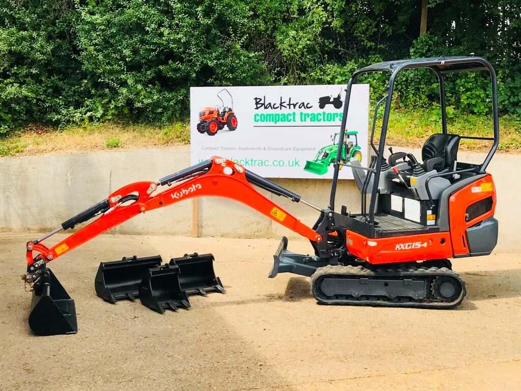 Kubota KX0154 Mini Digger Blacktrac Compact Tractors