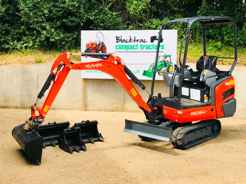 Kubota KX0154 Mini Digger Blacktrac Compact Tractors