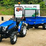 New Solis 20 Compact Tractor with New Oxdale 1.5 Tonne Dropside Tipping Trailer with Extension Mesh Sides