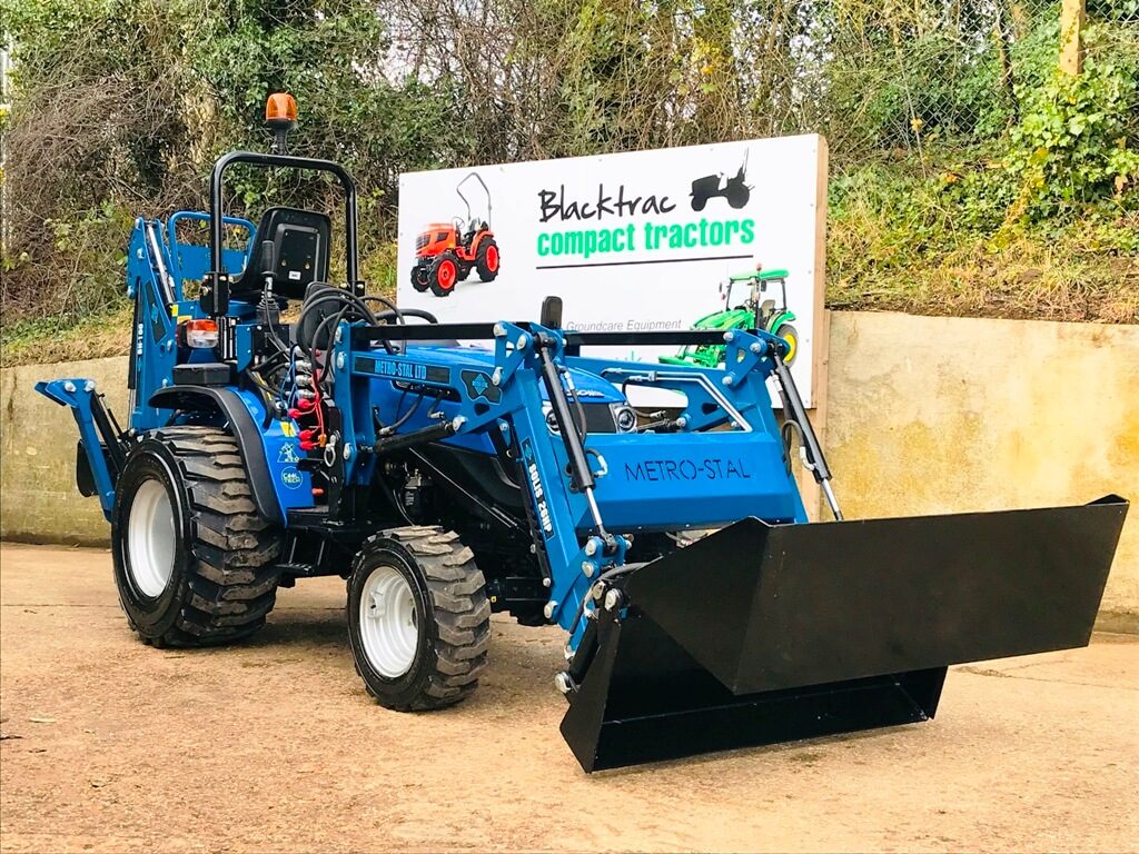 New Solis 26 Compact Tractor with Loader & 41 Bucket and Backhoe Mini