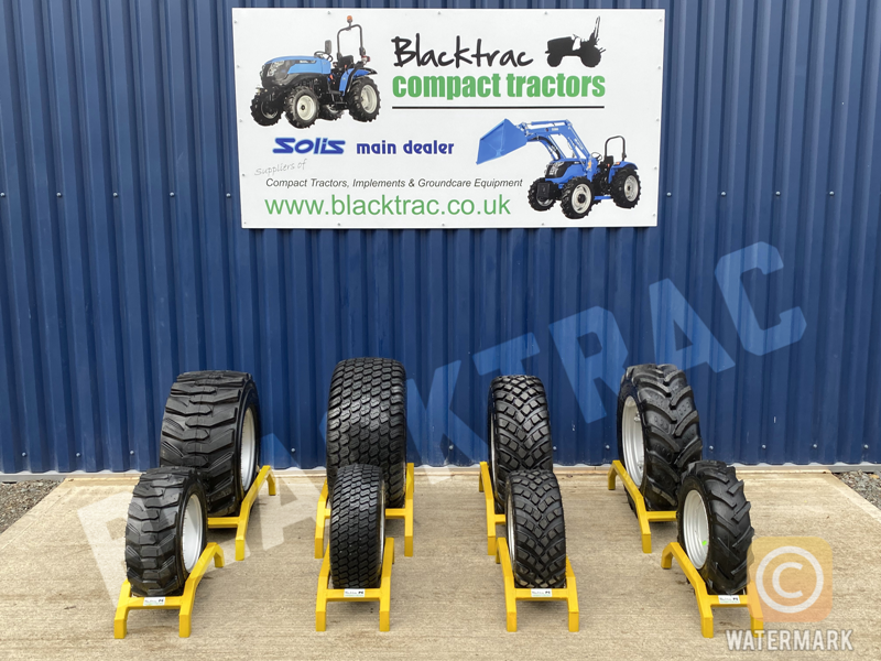 tyres and wheels for Solis 20 and Solis 26 compact tractors