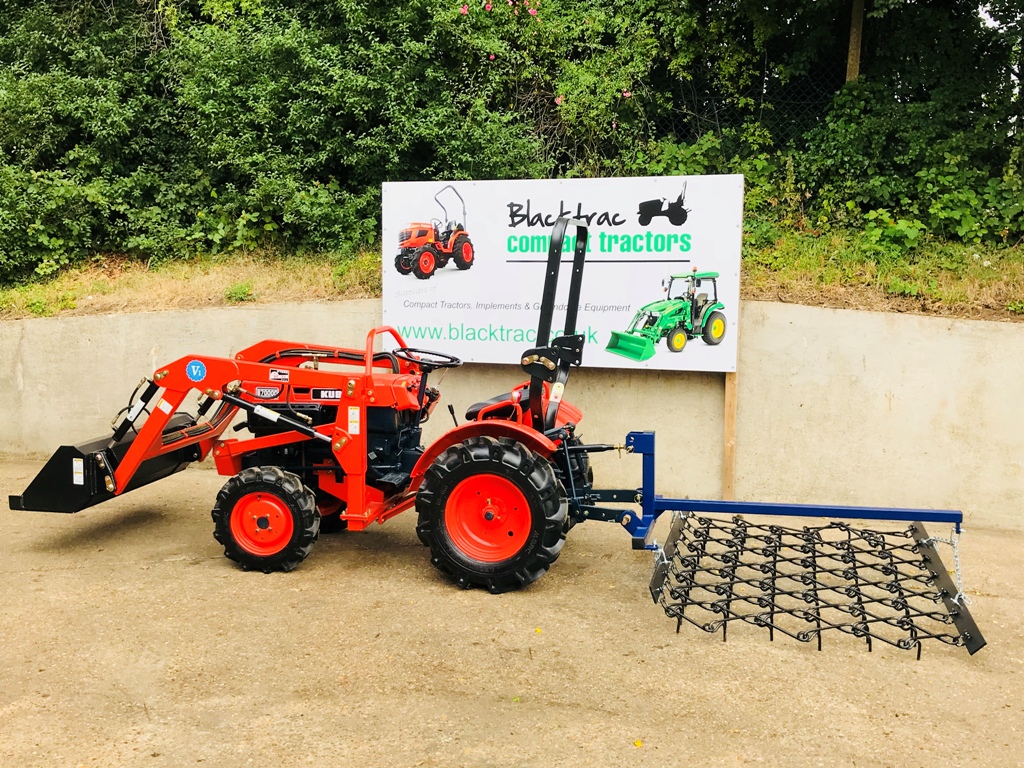 New 6ft Mounted Chain Harrows for Compact Tractor Blacktrac Compact