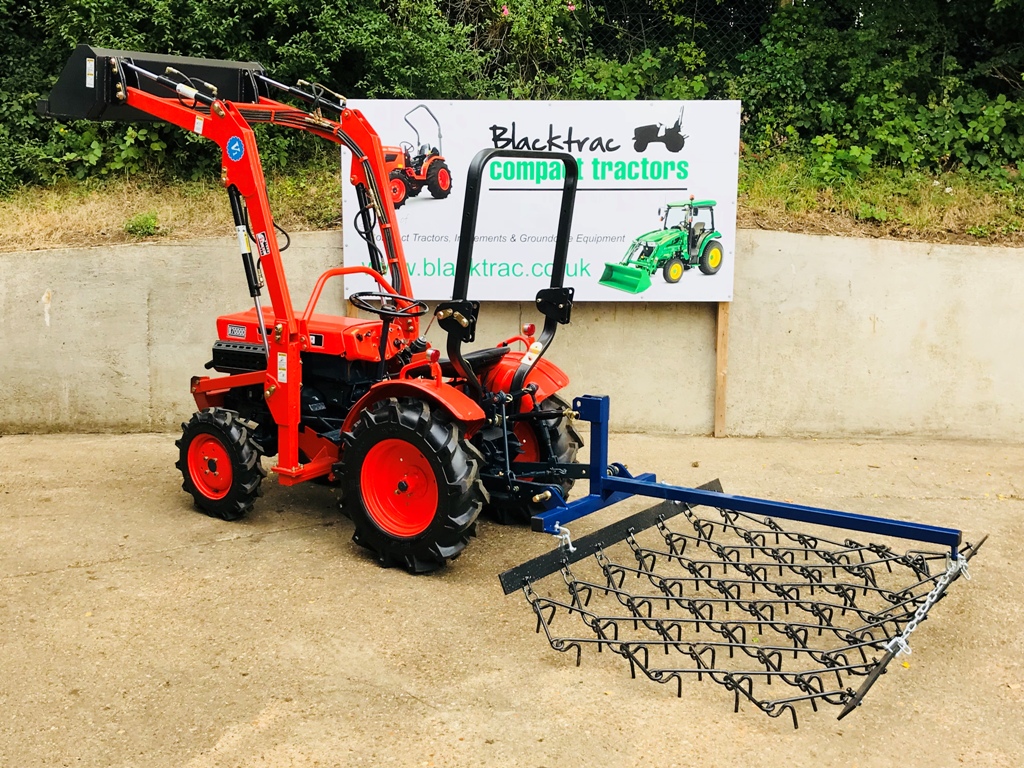 New 6ft Mounted Chain Harrows for Compact Tractor Blacktrac Compact
