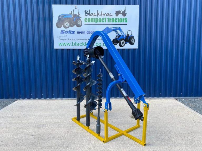 Maple Post Hole Borer for Compact Tractors Blacktrac Compact Tractors