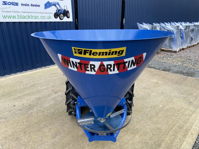 Fleming PTO 500L Spreader for Compact Tractor Blacktrac Tractors