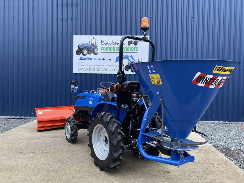 Fleming PTO 500L Spreader for Compact Tractor Blacktrac Tractors