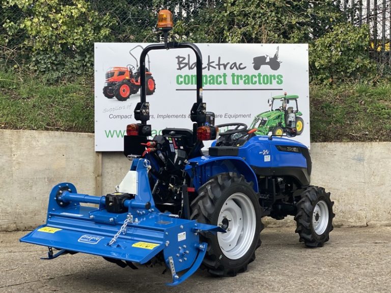 Solis 20 with Maple Machinery 1.25m Rotovator Compact Tractors