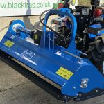New Maple Machinery Heavy Duty 1.45m Hydraulic Offset Flail Mower on a New Solis 26 Compact Tractor