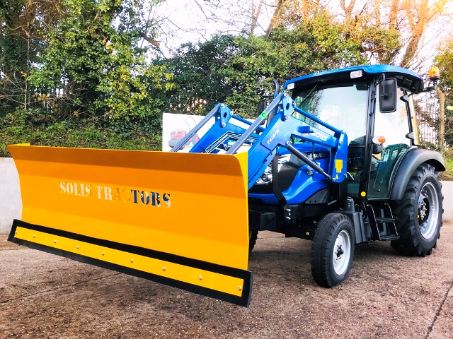 Solis 50 loader snowplough