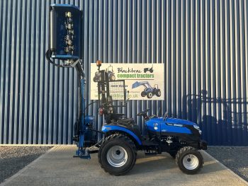 New Solis 26 HST 4WD Compact Tractor with New Maple Machinery Flail Hedgecutter