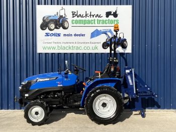 solis compact tractor with Beaconsfield mole plough