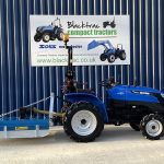 New Solis 20 Compact Tractor with New Fleming Topper from the side