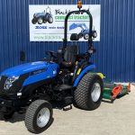 Solis 26 Hydrostatic Compact Tractor with New Wessex CRX180 6ft Multicut Roller Mower front photo