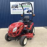Front view of Shibaura SX26 Compact Tractor with mid mount deck