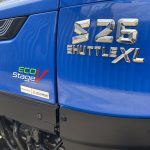 Close up of Solis 26S (Shuttle) 4WD Compact Tractor model sticker