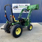 Rear view of John Deere 4100 Compact Tractor with Loader