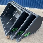 Various sizes of buckets for the Norcar / Avant / Multi One Loaders manufactured by LWC