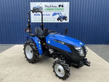 Front view of new Solis 16 4WD Compact Tractor