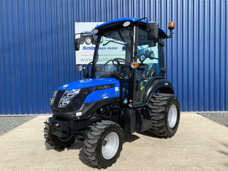 Front view of Solis 26 HST Compact Tractor