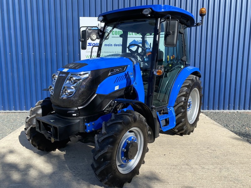New Solis 50 4WD Compact Tractor with Cab on Agricultural Tyres