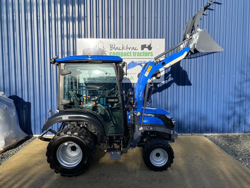 Solis 26 HST Compact Tractor with Cab, Loader & Hydraulic Grab Bucket