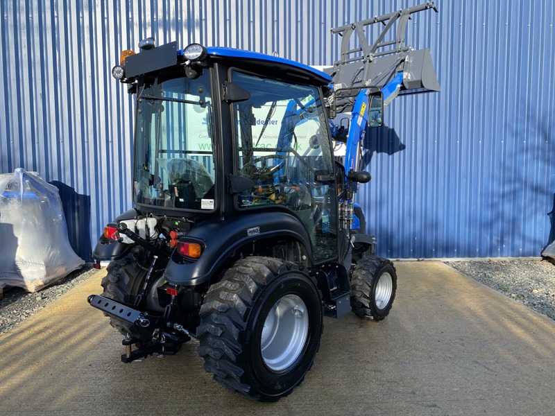 Solis 26 HST Compact Tractor with Cab, Loader & Hydraulic Grab Bucket