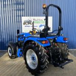 Rear view of Solis 50 4WD Compact Tractor on Agricultural Tyres