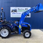 Side view of Solis 26M Compact Tractor with Loader & Bucket
