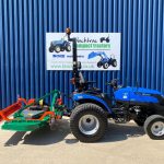 Side view of Solis 26HST Compact Tractor with New Wessex CMT180 Finishing Mower