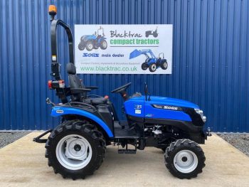 Side view view of Solis 26HST Compact Tractor