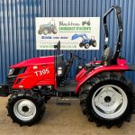 Side view of New TYM T395 4WD Compact Tractor on Agricultural Tyres