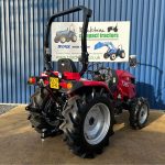 Rear view of New TYM T395 4WD Compact Tractor on Agricultural Tyres