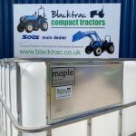 Close up of maple logo on New Maple 1000 Litre Water Bowser trailer