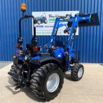 Rear view of used Solis 20 Compact Tractor with Front Loader & Bucket