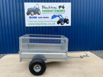 Side view of New Beaconsfield General Purpose Trailer with Extension Mesh Sides