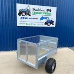 Rear view of New Beaconsfield General Purpose Trailer with Extension Mesh Sides