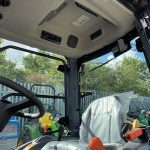 Inside cab of Solis 26HST Compact Tractor with Cab, Loader & Bucket