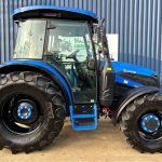 Side view of New Solis 90 Shuttle XL 4WD Tractor with Cab