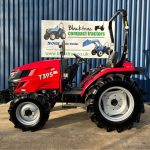 Side view of Used / Ex Demo TYM T395 4WD Compact Tractor on Agricultural Tyres