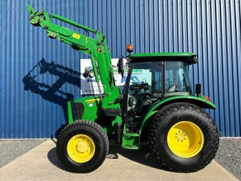John Deere 5075E 4WD Tractor with JD H240 Front Loader