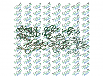 New 50 Piece Set of Tractor Lynch Pins & R Clips