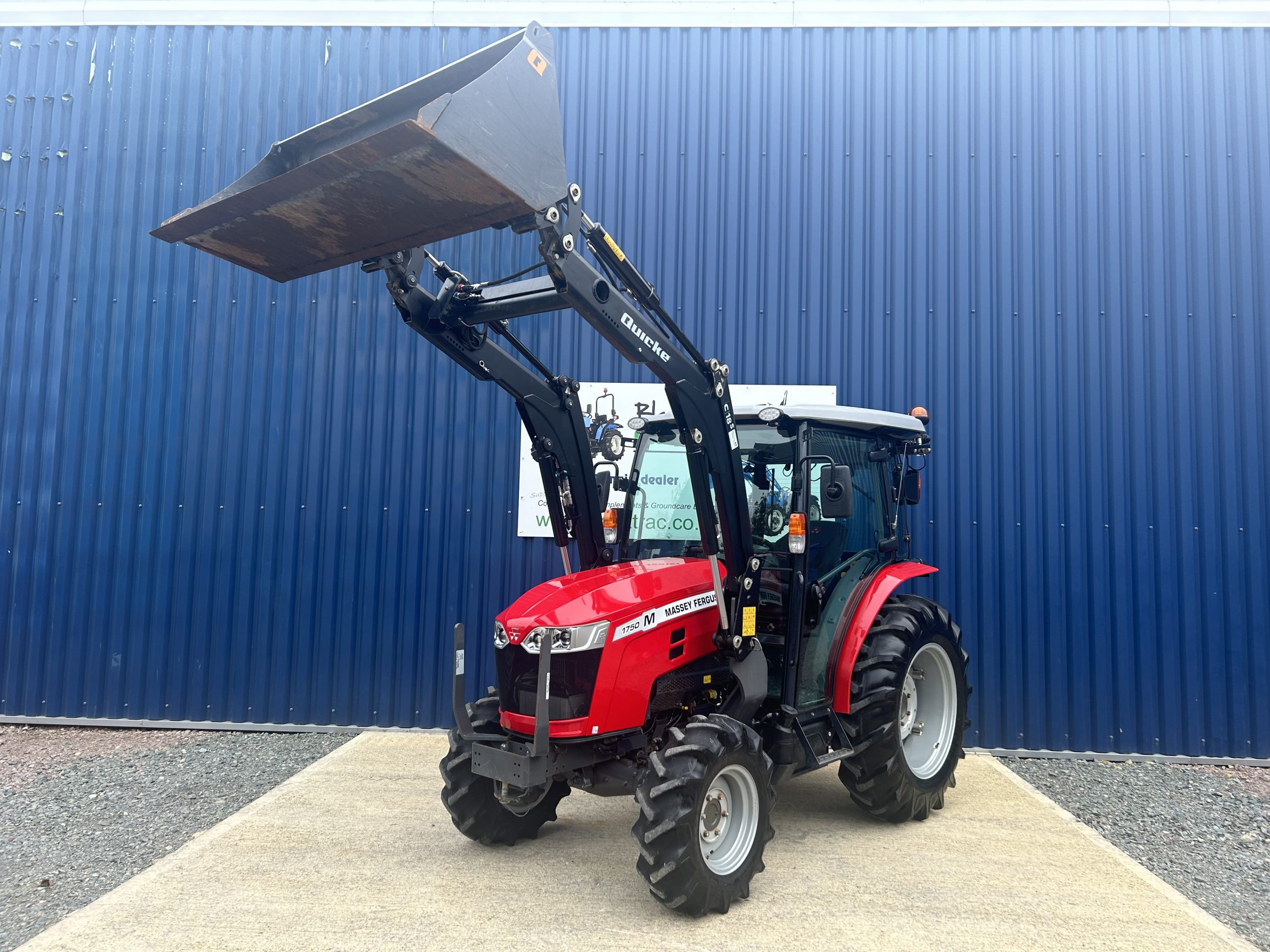 Massey Ferguson 1750M 4WD Tractor with Front Loader, Bucket & Pallet