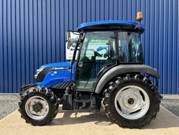 Used Solis 50 4WD Compact Tractor with Cab on Agricultural Tyres