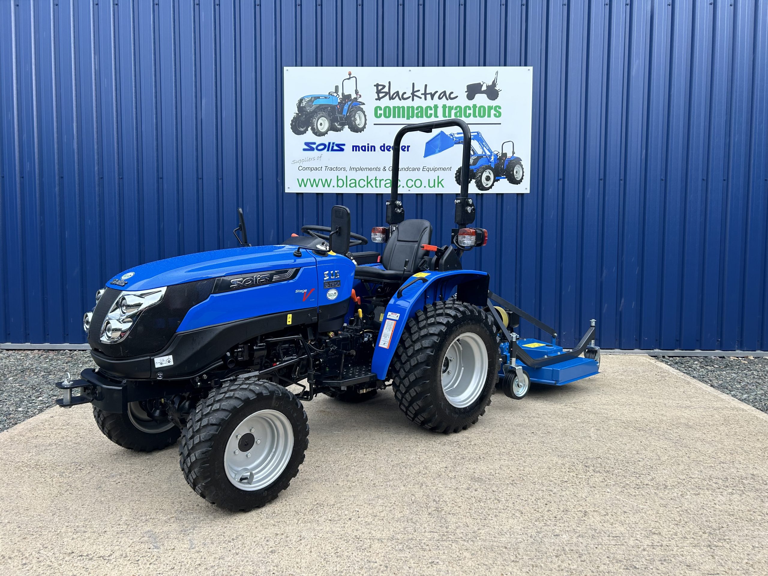 Solis 16 Compact Tractor With Maple 4ft Finishing Mower New 