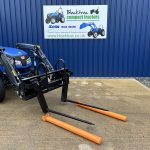 Side view of new Quicke Bale Roller / Handler on Euro Brackets