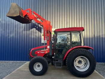 TYM T700 4WD Tractor On Turf Tyres with Front Loader & Bucket