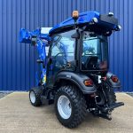 Rear view of new Solis 26HST (Hydrostatic) Compact Tractor with Cab, Loader & Grab Bucket
