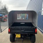 View of rear of Polaris Ranger 570 4WD Utility Vehicle with mesh doors open