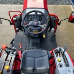 View of seating and control layout on Massey Ferguson 1740M 4WD Compact Tractor